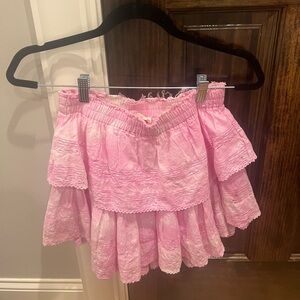 Loveshack Fancy Pink Skirt PETITE